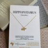 9K Yellow Gold I AM AFRICAN Hippo Neckpiece - Image 3