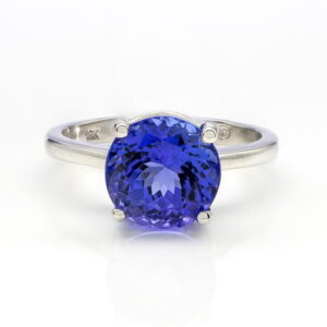 18K White Gold Tanzanite Solitaire Ring 0.80CT