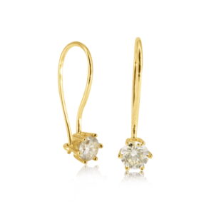 9K Yellow Gold Diamond 6 Claw Sheperd 0.4CT